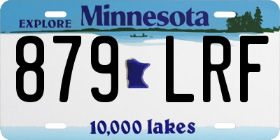 MN license plate 879LRF