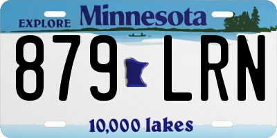 MN license plate 879LRN