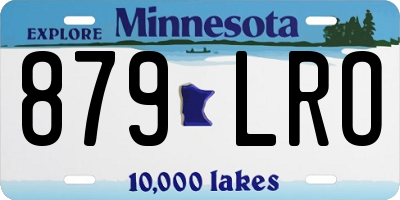 MN license plate 879LRO