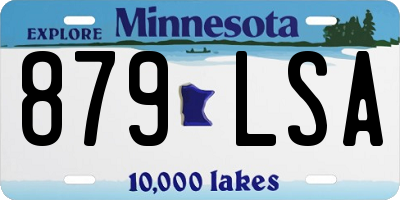 MN license plate 879LSA