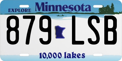 MN license plate 879LSB