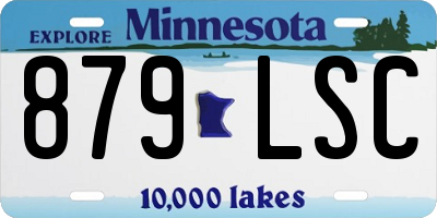 MN license plate 879LSC