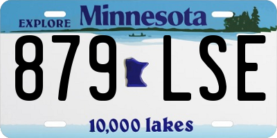 MN license plate 879LSE