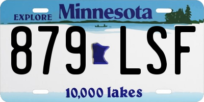 MN license plate 879LSF