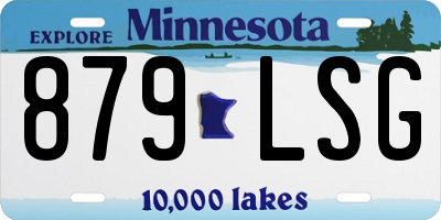 MN license plate 879LSG