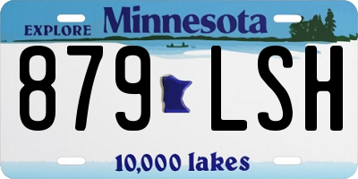 MN license plate 879LSH