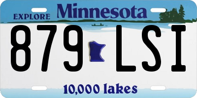MN license plate 879LSI