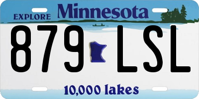 MN license plate 879LSL