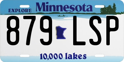 MN license plate 879LSP