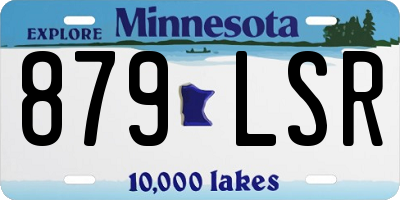 MN license plate 879LSR