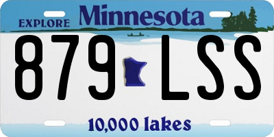 MN license plate 879LSS