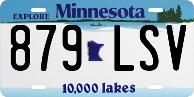 MN license plate 879LSV