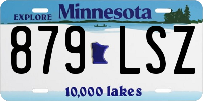 MN license plate 879LSZ