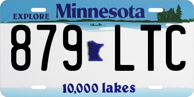 MN license plate 879LTC
