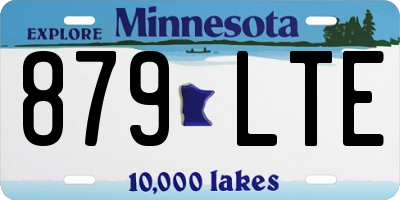 MN license plate 879LTE