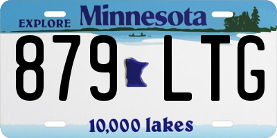 MN license plate 879LTG