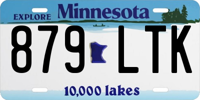 MN license plate 879LTK