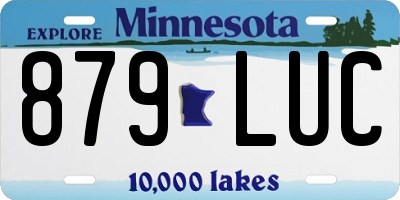 MN license plate 879LUC