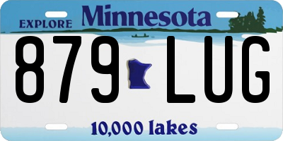 MN license plate 879LUG