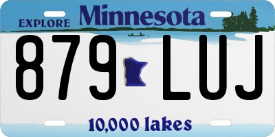 MN license plate 879LUJ