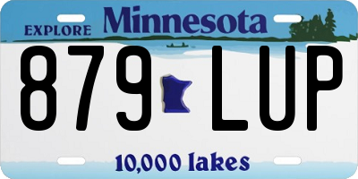 MN license plate 879LUP
