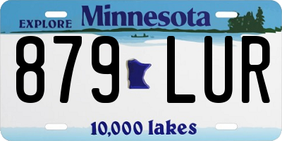 MN license plate 879LUR