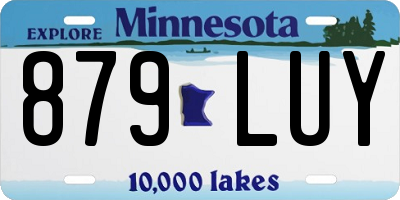MN license plate 879LUY