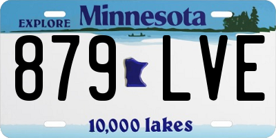 MN license plate 879LVE