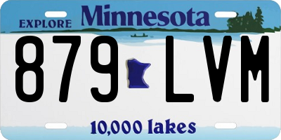 MN license plate 879LVM