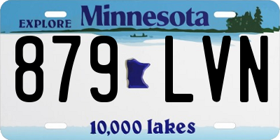 MN license plate 879LVN