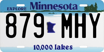 MN license plate 879MHY