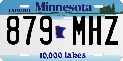 MN license plate 879MHZ
