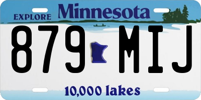 MN license plate 879MIJ