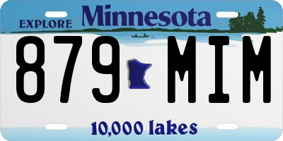 MN license plate 879MIM