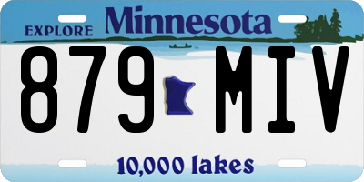 MN license plate 879MIV