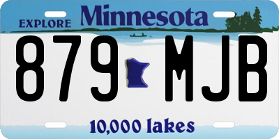 MN license plate 879MJB