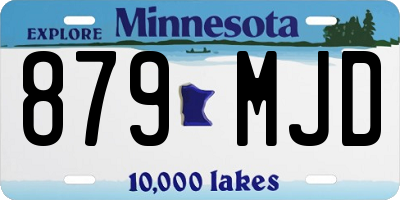 MN license plate 879MJD