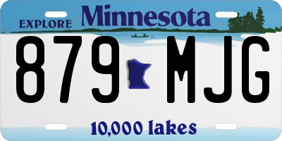 MN license plate 879MJG