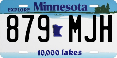 MN license plate 879MJH