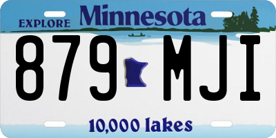 MN license plate 879MJI