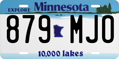 MN license plate 879MJO
