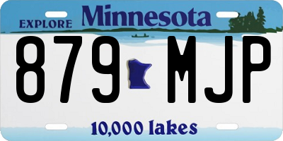 MN license plate 879MJP