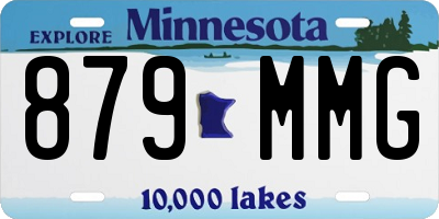 MN license plate 879MMG