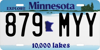 MN license plate 879MYY