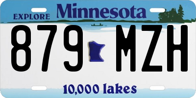 MN license plate 879MZH