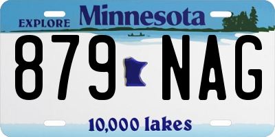 MN license plate 879NAG