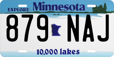 MN license plate 879NAJ