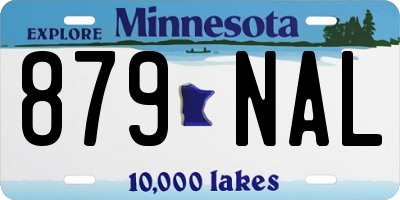 MN license plate 879NAL