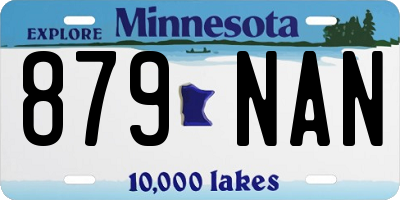 MN license plate 879NAN