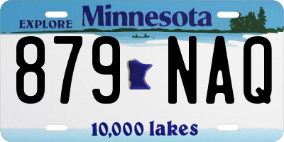 MN license plate 879NAQ